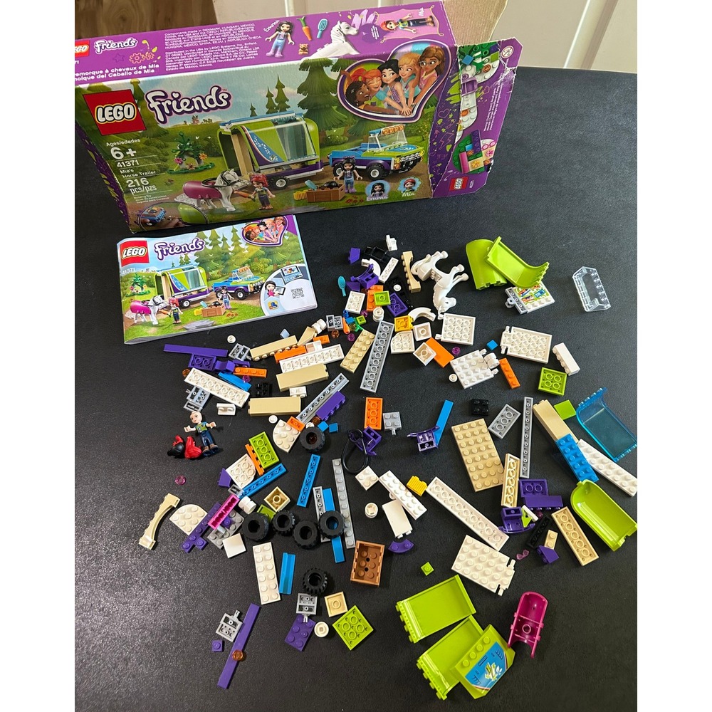 LEGO Friends Mia's‎ Horse Trailer 41371 Building Toy Set INCOMPLETE Kidcore